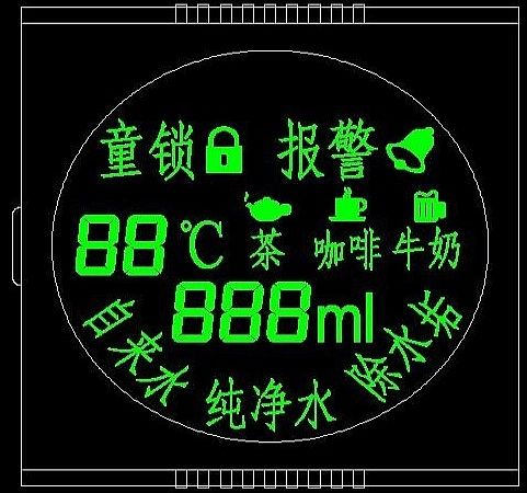 开水机用lcd显示屏