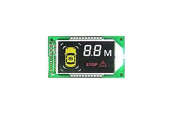 Car reversing radar screen